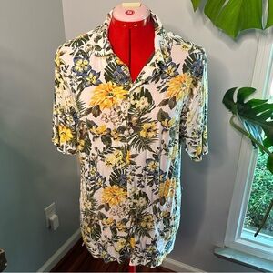 Floral Button Up, sz L